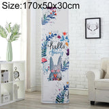 Rabbit Fabric Dust Cover for Vertical Cabinet Ac - 170x50x30cm - Front View