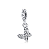 925 Sterling Silver Butterfly Pendant For Bracelet Or Necklace