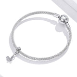 925 Sterling Silver Butterfly Pendant For Bracelet Or Necklace - Low Angle
