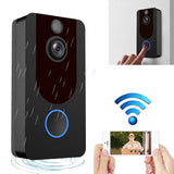 1080P Full Hd Wifi Security Doorbell With Intercom And Weather Resistance - Top-Down View