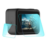 Tempered Glass Film for Gopro Hero8 Lens and Lcd Display - Front View