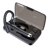 Rotatable Bluetooth Earphone with Charging Box & Digital Display - Top-Down View