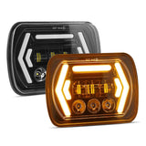 Car 7 Inch Square Dc9 - 30V Led Headlight Modification Accessories For Jeep Wrangler - 45-Degree Angle