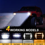 Car 7 Inch Square Dc9 - 30V Led Headlight Modification Accessories For Jeep Wrangler - Extra Image