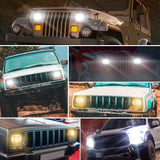 Car 7 Inch Square Dc9 - 30V Led Headlight Modification Accessories For Jeep Wrangler - Extra Image