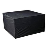 Waterproof 210d Oxford Cloth Cover for Outdoor Furniture Set - Protects from Uv Dust and Rain - 213 x 132 x 74cm - Black - Front View