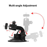 Universal Car Phone Mount with Suction Cup and Tripod Adapter