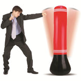 1.5M Inflatable Punching Bag For Adults And Children - Pvc Boxing Column Tumbler - 45-Degree Angle