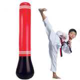 1.5M Inflatable Punching Bag For Adults And Children - Pvc Boxing Column Tumbler - Rear View