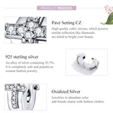 925 Sterling Silver Cross Bead Buckle For Diy Accessories - 45-Degree Angle