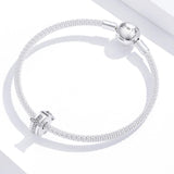 925 Sterling Silver Cross Bead Buckle For Diy Accessories - Low Angle