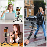 Flexible Mini Octopus Tripod with Ball Head and Phone Clamp for Slr Cameras Gopro and Cellphones