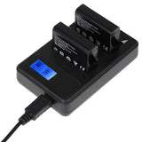Gopro Hero4 Charger with Dual Batteries and Lcd Screen