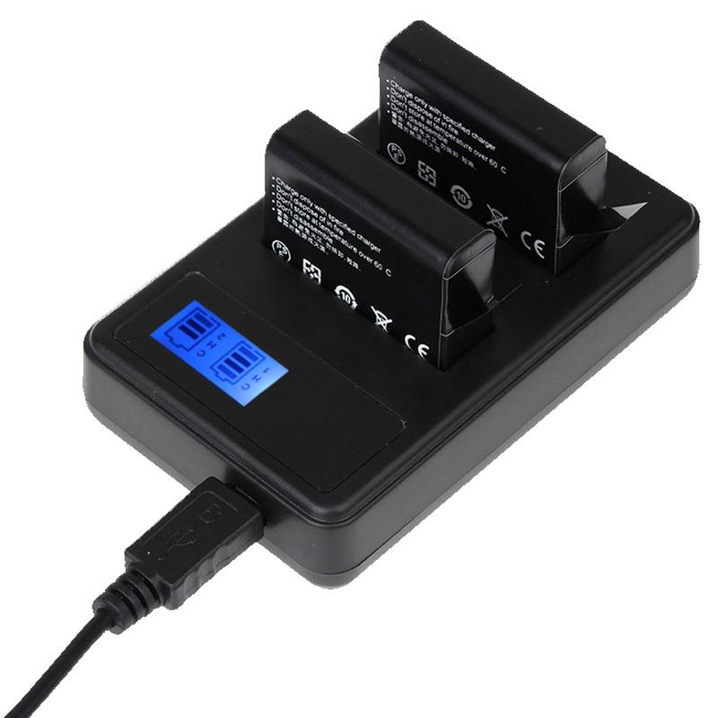 Gopro Hero4 Charger with Dual Batteries and Lcd Screen