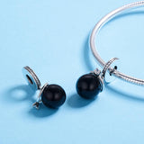 925 Sterling Silver Pearl Pendant For Diy Bracelets & Necklaces - Rear View