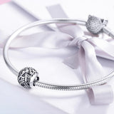 925 Sterling Silver Letter Beads For Diy Bracelets - Close-Up Angle