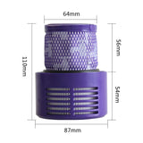 Reusable Hepa Filter for Dyson V10 Vacuum - Washable & Durable - 45-Degree Angle