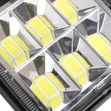 Car Square Work Light With 6 Cob Lamp Beads - Rear View