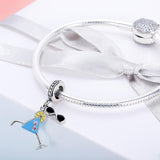 925 Sterling Silver Summer Beaded Bracelet For Women - Rear View