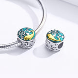 925 Sterling Silver Whale Star Beads For Diy Bracelets & Necklaces - Close-Up Angle