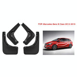 For Mercedes-Benz B-Class 2012-2015 4Pcs / Set Car Auto Soft Plastic Splash Flaps Fender Guard - Side View