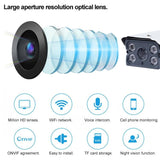 Smart Wireless Wifi Ip Camera With Motion Detection & Night Vision - 64Gb Tf Card Support - Low Angle