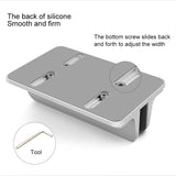 Portable Laptop Stand with Cooling Storage Base - Aluminum Alloy - Rear View