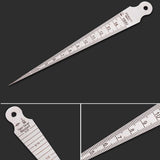 Stainless Steel Taper Gauge for Precise Measurement - Side View