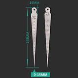 Stainless Steel Taper Gauge For Precise Measurement - Top-Down View