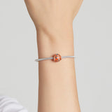925 Sterling Silver Sweater Bead Bracelet / Necklace Accessory - Low Angle