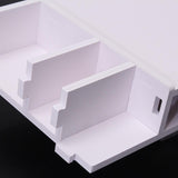 Versatile Desktop Monitor Stand - Sturdy Wood Riser for Laptop Notebook Tv - Rear View