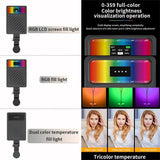 24 Effects Rgb Light for Mobile Devices with Oled Screen - Close-Up Angle