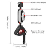 Universal Phone Mount for Handlebars with Clamp and Screw - Side View
