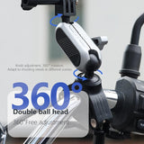 Universal Phone Mount for Handlebars with Clamp and Screw - 45-Degree Angle