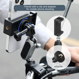 Universal Phone Mount for Handlebars with Clamp and Screw - Rear View