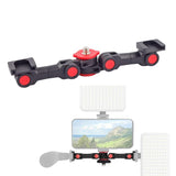 Universal Dual Cold Shoe Mount For Camera And Phone - Front View