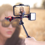 Universal Dual Cold Shoe Mount For Camera And Phone - Side View