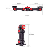 Universal Dual Cold Shoe Mount For Camera And Phone - Top-Down View