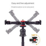Universal Dual Cold Shoe Mount For Camera And Phone - 45-Degree Angle