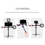 Universal Dual Cold Shoe Mount For Camera And Phone - Rear View