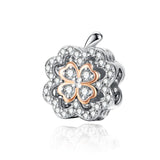 925 Sterling Silver Zircon Beaded Diy Bracelet Charm