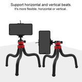 Flexible Mini Octopus Tripod with Phone Clamp for Iphone Galaxy Huawei Gopro - Rear View