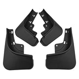 For Tesla Model S 2022 4Pcs / Set Car Auto Soft Plastic Splash Flaps Fender Guard - Front View