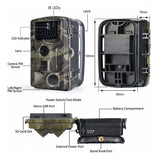 Outdoor Infrared Field Camera for Orchard and Forest Surveillance - Top-Down View