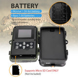 Outdoor Infrared Field Camera for Orchard and Forest Surveillance - Rear View