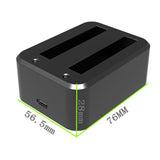 Insta360 X3 Dual Charger for Panoramic Camera Batteries - Side View