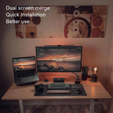 Rotatable Dual Screen Laptop Stand for Desktop - Top-Down View