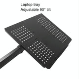 Rotatable Dual Screen Laptop Stand for Desktop - Low Angle