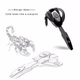 Scorpion Bluetooth Earphone - Unilateral Hanging Black Hole 5.0 - Rear View