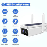Solar-Powered 1080P Wifi Security Camera With Motion Detection And Night Vision - Top-Down View